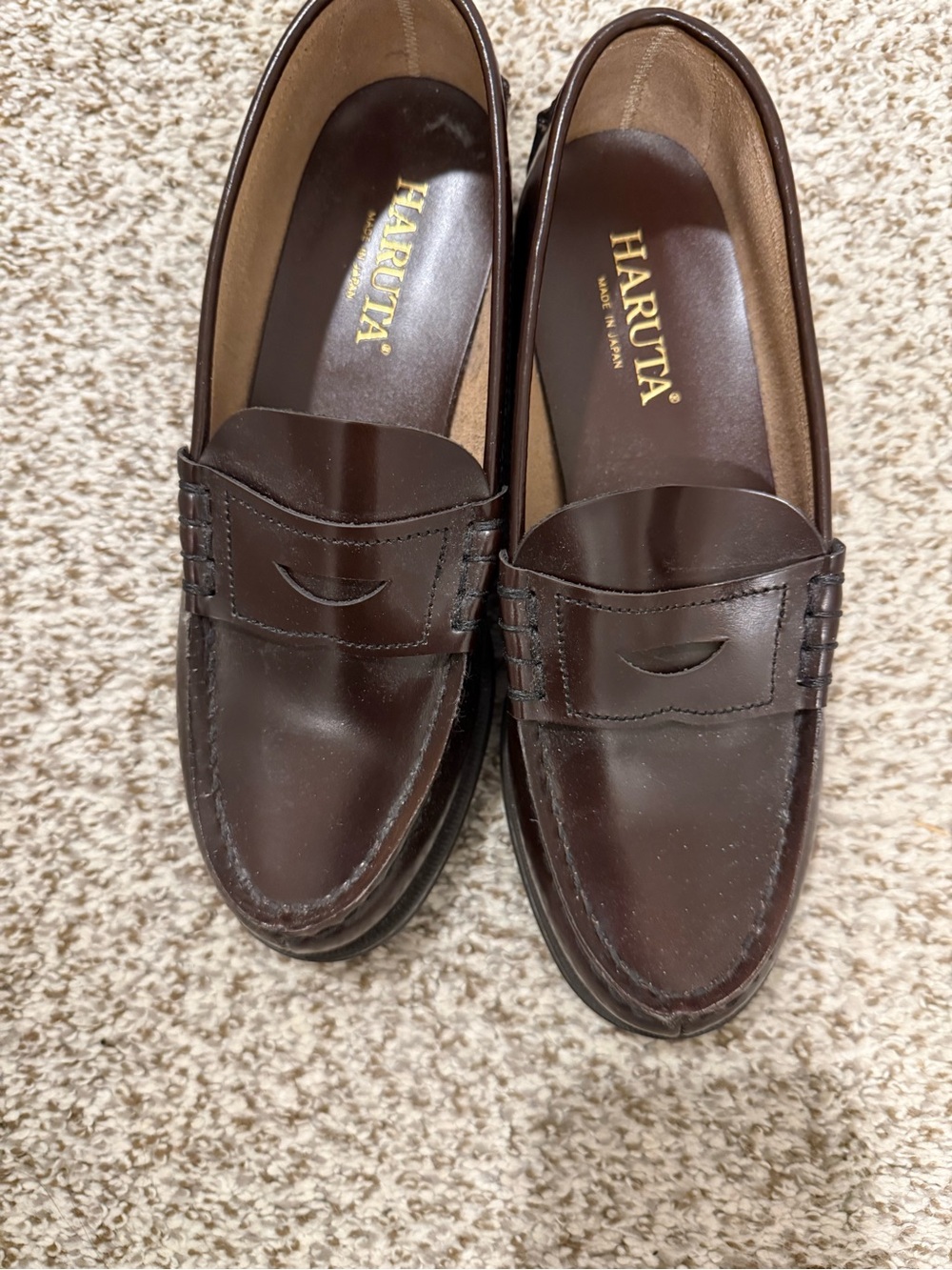 Haruta made in Japan loafers sz 24 1/2